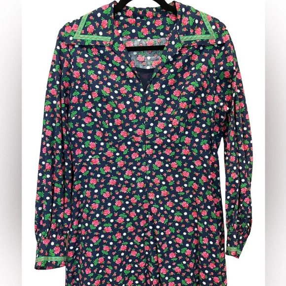 Gunne Sax Dresses & Skirts - Vintage Maxi Dress Colorful 70s Floral Handmade XL